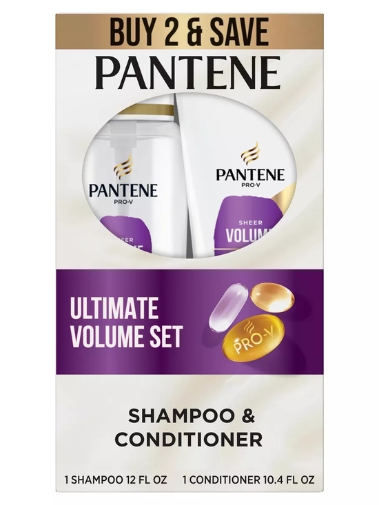 pantene Other - Sheer Volume Ultimate Volume Shampoo And Conditioner Set